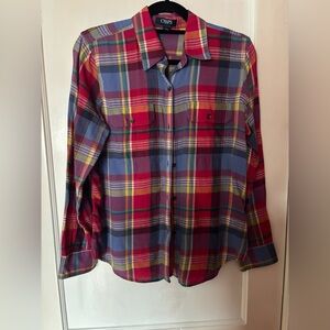 Chaps Multicolor Plaid Shirt